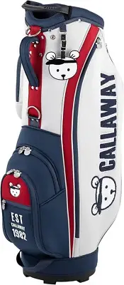 Callaway Golf Ladies Caddy Bag CRT BEAR 25 JM 9 x 47 inch 3.4kg Gray Navy Red