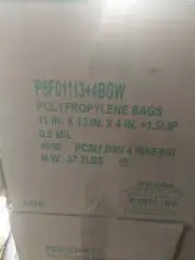 11″ X 13″ + 4 BG + 1 1/2 LP Polypropylene Co-Extruded Bottom Gusset Bag (4000)