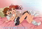 Anime girls blush brown hair misaka mikoto scan Custom Gaming Mat Desk