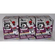 (3) 2020 Panini Donruss Optic Baseball Blaster Boxes ~ 3 Box Lot ~ MLB Cards NEW