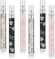 6 Pcs Portable Travel Refillable Perfume Atomizer Bottle,10ml Perfume Atomiser Bottles,Fragrance Spray Bottle, Scent Pump Case for Women and Men (10ml, afalower1)