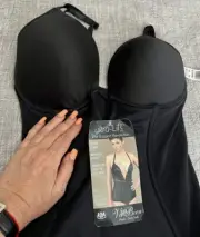 VA BIEN Underwire Bodysuit Black 36DD/E Revolution Support. New W/Tag
