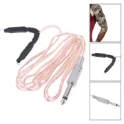 Metal Head Transparent Microphone Clip cord Tattoo Hook Line Tattoo Switch _JL