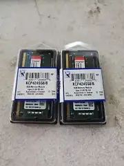 2 Kingston 8GB DDR4-2400 PC4-19200 SODIMM Laptop Memory KCP424SS8/8. #s2