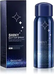 Shiny Glitter Spray, Body and Hair Glitter Spray, Quick-Drying Waterproof Body Shimmery Spray (60ml)