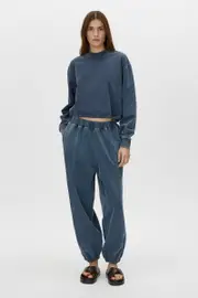 Dovell Cotton Crew in Indigo Blue - CAMILLA AND MARC® C&M