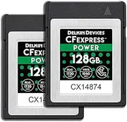 Delkin Devices 128GB Power CFexpress™ Type B Memory Cards (2PK)