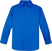 [Spring Notion] Big Boys' Long Sleeve Dress Shirt