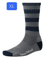 ├登山樂┤美國 SMARTWOOL STRIPED HIKE LIGHT CREW 美麗諾羊毛 健行條紋薄羊毛襪 吸濕抗菌 抗臭(灰藍條紋/XL) # SW141