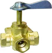 SeaSense NPT Female Three Way Valve, 3/8-Inch