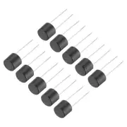 30Pcs Cylindrical DIP Mounted Miniature Micro Fuse , 1.6A 250V, Black