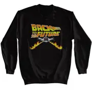 Back to the Future Car Black Sweatshirt CrewneckHoodie sweatshirt