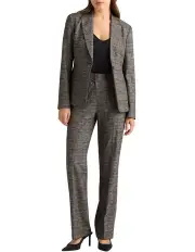 [David Lawrence] Olea Check Blazer in Port Multi