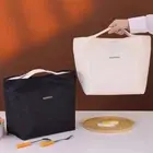 Tote Insulated Lunch Pouch Partition Food Cooler Bag Portable Lunch Bag Office