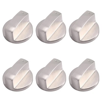6Pcs Cooker Knobs,6mm Gas Stove Knobs Stove Replacement Metal Knobs4672