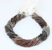 Multi Shaded Zircon Micro faceted Rondelle Beads 2 Mm 13"Strand