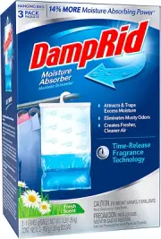 Damprid Fresh Scent Hanging Moisture Absorber, 16 Oz., 3 Pack - Eliminates Musty