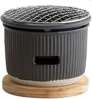 Charcoal Grill,Indoor BBQ Grill,Ceramic BBQ Stove Mini Charcoal Barbecue Grill Stove, Household Desktop Carbon Stove Japanese Style Small Stove for Ro