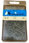 Mustad 100 Live Bait Fishing Hooks 7/0 Size #9174 NOS
