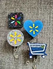 Your Choice Walmart Retractable Name Badge Reel ID Holder