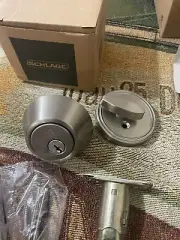 SCHLAGE JD60 619 Single Cylinder Deadbolt Lock SATIN NICKEL NEW