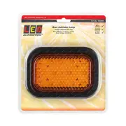 LED Autolamps Amber Rear Indicator Light with Grommet & Plug 14 LED Lamp Blister