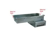 Moroso Wet Sump Oil Pan, Steel, 8" Deep, 6.6L Suit SB for Ford 351W With 4-Bolt Block F & R Caps, Dart & for Ford Racing Blocks