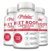 Beet Root Capsules 1200mg - Nitric Oxide Booster Superfood Circulation Support