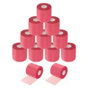 12 Rolls 30 Yards Foam Pre Wrap Athletic Tape Sports Prewrap, Pink