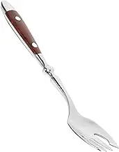 HEALLILY Dinnerware Forks Stylish Salad Forks Wood Handle for Appetizers Fruits and Cake Serving