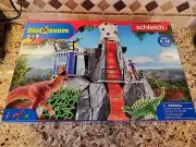 Schleich Volcano Expedition Base Camp With Dinosaurs