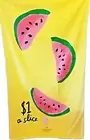 KATE SPADE Logo Beach Towel Pink Watermelon Yellow 100% COTTON Size 40" x 70"