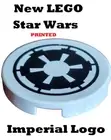 NEW LEGO Star Wars Logo Imperial REPUBLIC Good Guys Villain Foe Black Gray Clone