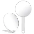 Handheld Mirror Travel Makeup Mirror Vanity Mirror Grooming Mirror with Folding