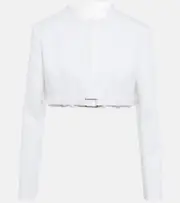 [Coperni] Coperni Trompe l'oeil cropped jacket AU 16 white