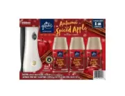 Glade Automatic Spray Air Freshener, 1 Holder + 3 Refills, Autumn Spiced Apple