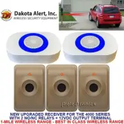 DAKOTA ALERT DCMA-4K PLUS WIRELESS ALARM+12V OUTPUT+RELAYS-2 RECEIVERS-3 SENSORS