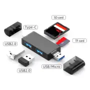 3.0 TF/SD/Micro USB OTG to USB Adapter Card Reader Standard Type C USB Male