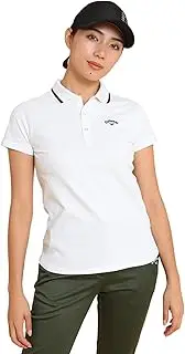 [Callaway] C24234200 Women's Short Sleeve Polo Shirt (Basic, Moisture Wicking & Quick Drying), Golf