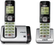 Expandable Cordless Phone Landline Caller ID Call Waiting 2-Handset Intercom