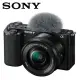 【SONY 索尼】Alpha ZV-E10L ZV-E10 + SELP1650 變焦鏡頭組 限期贈好禮 公司貨#黑色-黑色