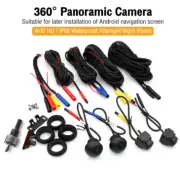 Car 360° Panoramic Bird View Backup Camera 3D Surround DVR 1080P Parking System