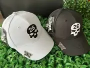 Golf Baseball Cap PXG Skull 26 Hat Adjustable Golf Baseball Cap Black/White