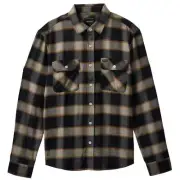 Brixton 20th Anniversary Bowery Flannel Shirt Black / Cream