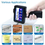 Handheld Inkjet Printer Date QR Coder Barcode Logo Label Printing Coding Machine