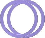 TACOMEGE 2Pcs Metal Ring Sticker for Pop Socket Magnetic Grip, Magnetic Adapter Adhesive for iPhone, Magsafe Wireless Charger (Purple)