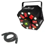 Chauvet Swarm 5 FX LED Rotating Derby Fixture Package w/ 15' 3-Pin DMX Cable
