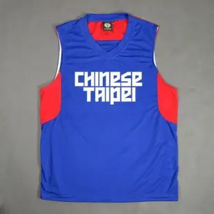 【立減20】亞錦賽CHINESE TAIPEI中華臺北隊籃球服套裝球衣定制訂做印號印名 藍球服背心上衣 1TB2019