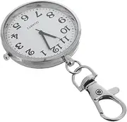 [PACKOVE] Clear Number Pocket Watch for Vintage Style Keychain Clock for Students Lightweight Fob Watch for Exams and Daily Use Accurate Movement Unique for Healthcare Professionals