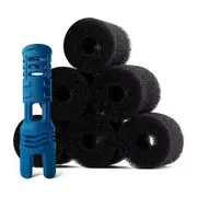 Ultra Durable TSP10P Tail Sweep and 9 100 3105 (Pack of 6) Sweep Hose Scrubber Replacement Part, Exact Fit for Polaris 3900 Sport, 380, 360, 280, and 180 Pool Cleaners